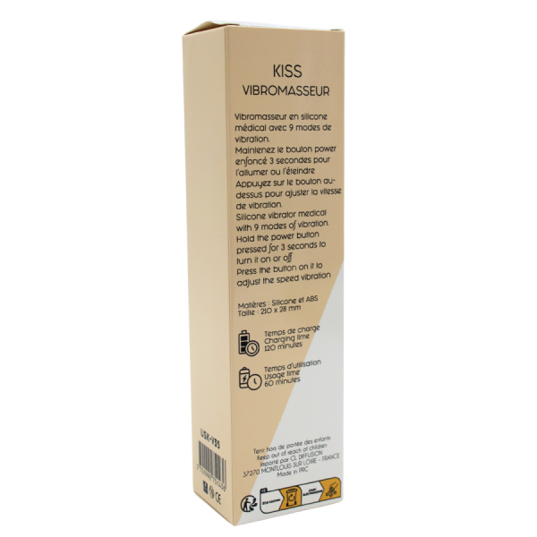 Vibromasseur Rouge Ultra-Souple KISS